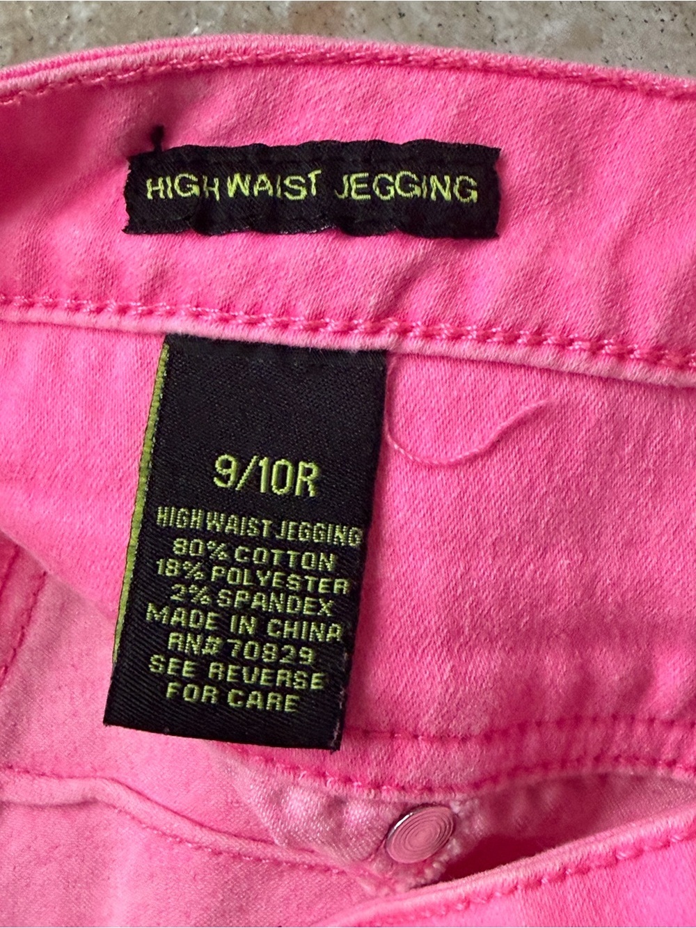 rue21 Freedom Flex Bright Pink High Waisted Skinny Jeans Size 9 - Picture 4 of 4